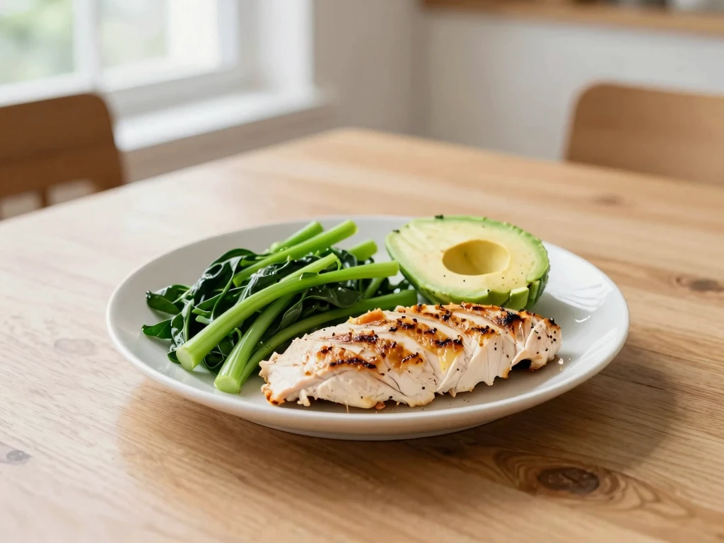 Warm botanical abstract art